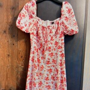 Floral Puff Sleeve Dress
